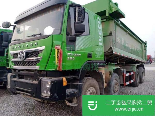 山東出售二手18年紅巖杰獅自卸車國五，7.8米，390馬力