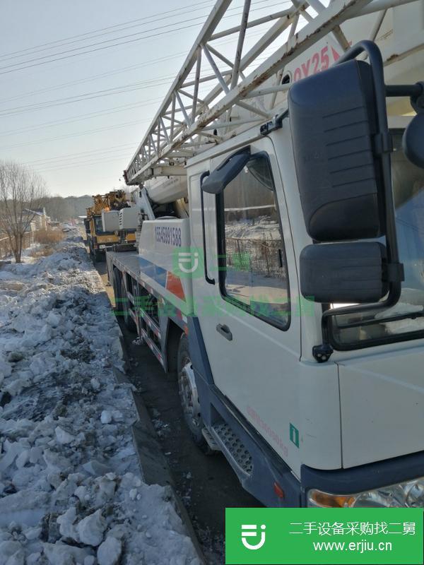 黑龍江出售二手12年中聯(lián)25噸汽車吊