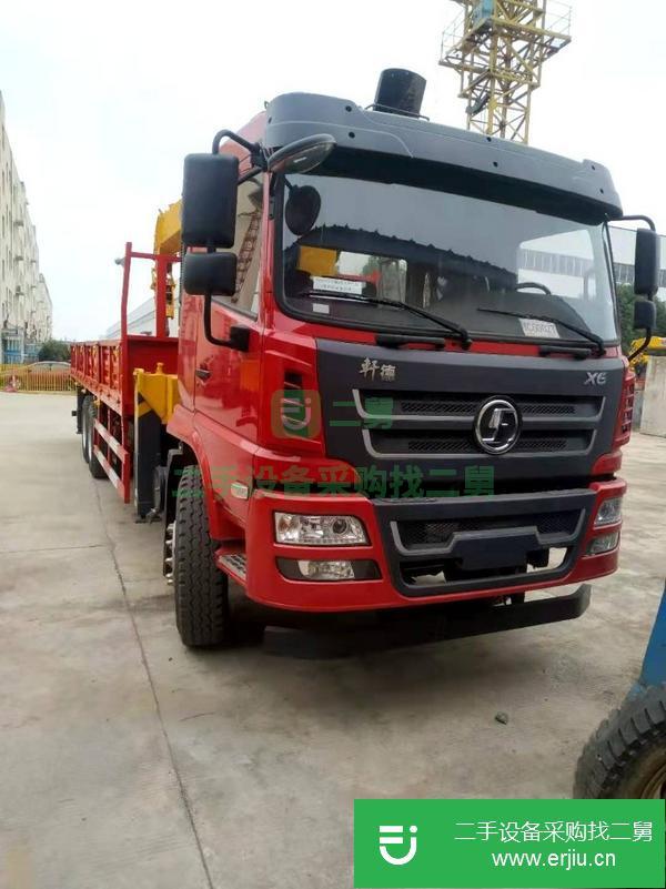 甘肅出售二手陜汽后八輪12噸隨車吊