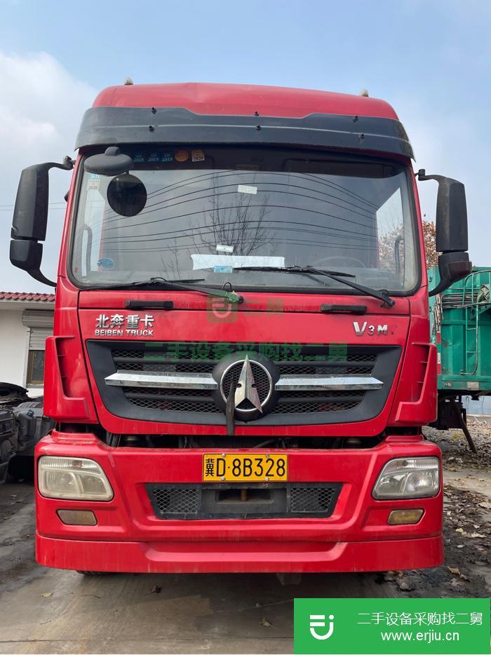 河北出售二手北奔重卡375馬力半掛車精品車況