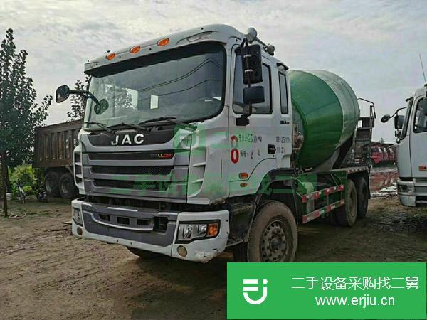 河北出售二手江淮12方攪拌車國五濰柴340馬力發動機法士特12檔變速箱
