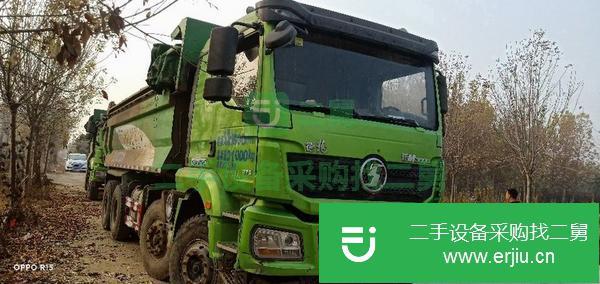 山東出售二手國五豪沃6.8米綠色自卸車
