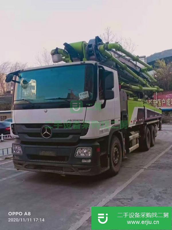 湖南出售二手18年國五中聯49米泵車手續齊全,車況很好,方量不多
