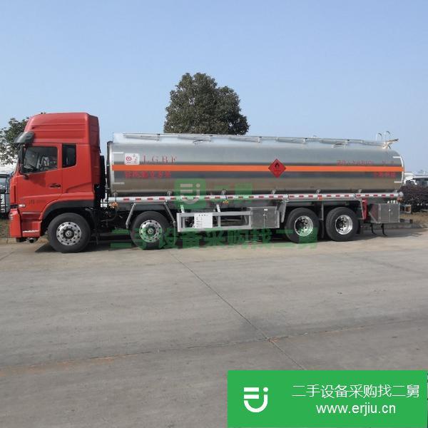 重慶出售二手東風(fēng)天龍前四后八20噸鋁合金油罐車龍擎350馬力9檔變速箱包上戶