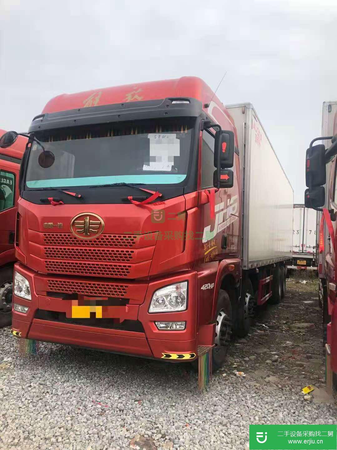 江西出售二手一汽解放前四后八420馬力冷藏車