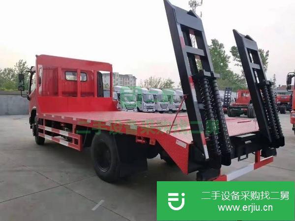 湖北出售二手單橋東風(fēng)華神平板運(yùn)輸車4200軸距玉柴160馬力陜齒八檔箱