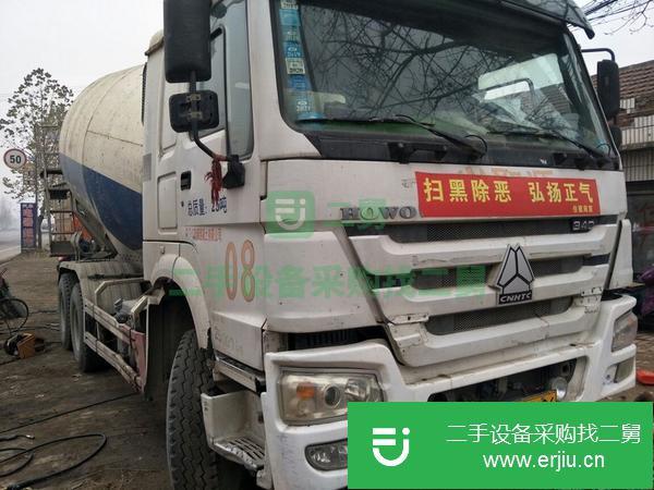 河南出售二手國四豪沃14方攪拌車