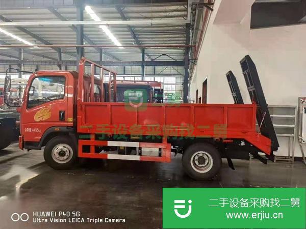 青海出售二手重汽豪曼帶自缷平板運輸車