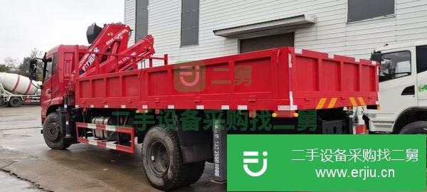 湖北出售二手單橋程力8噸折臂隨車吊