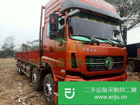 江西出售二手東風天龍350馬力前四后八平板車