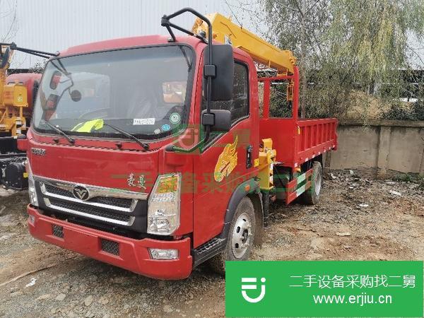 湖南出售二手5噸藍(lán)牌隨車吊上裝5噸4節(jié)臂吊機(jī)