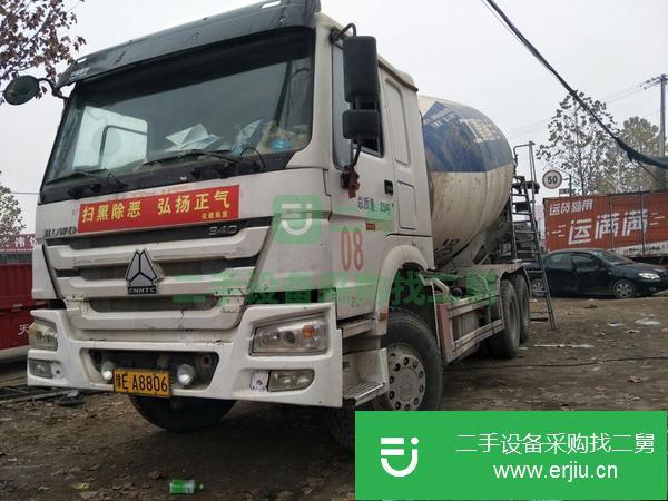河南出售二手國四豪沃14方攪拌車