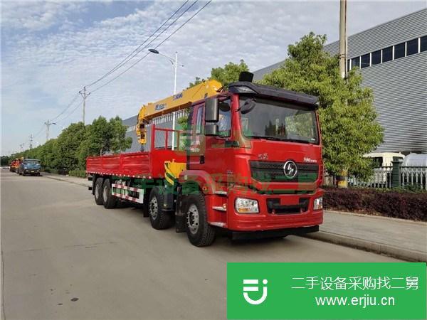 福建出售二手陜汽德龍前四后八徐工12噸雙聯(lián)泵隨車吊