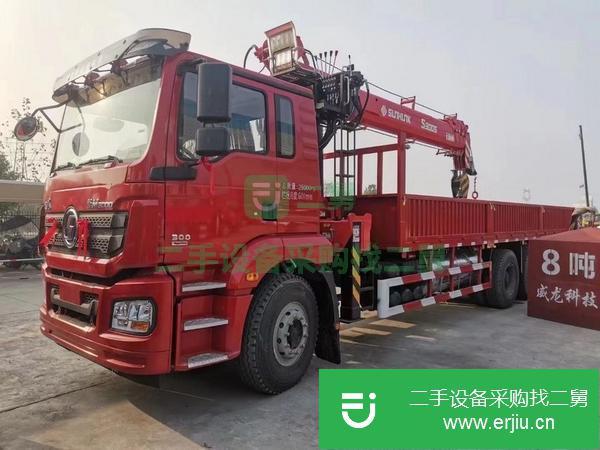 湖北出售二手陜汽?龍德?后八輪隨車吊?濰?柴300馬力