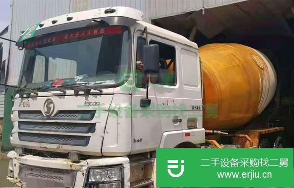 湖南出售二手陜汽德龍大12方攪拌車車況美麗手續齊全