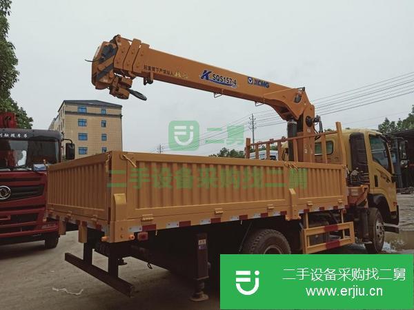 貴州出售二手重汽王牌6.3噸4節隨車吊