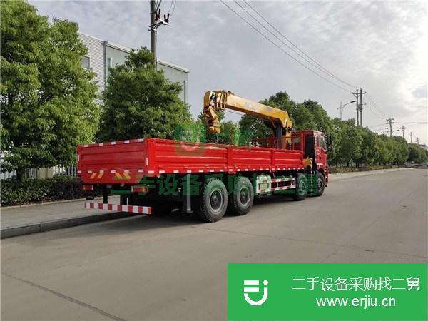 福建出售二手陜汽德龍前四后八徐工12噸雙聯(lián)泵隨車吊