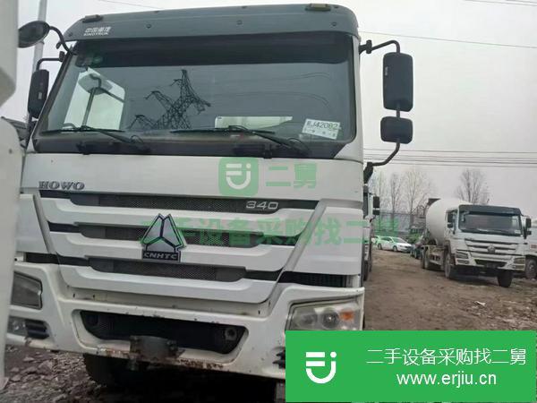 河南出售二手16年豪沃國四排放大14方攪拌車