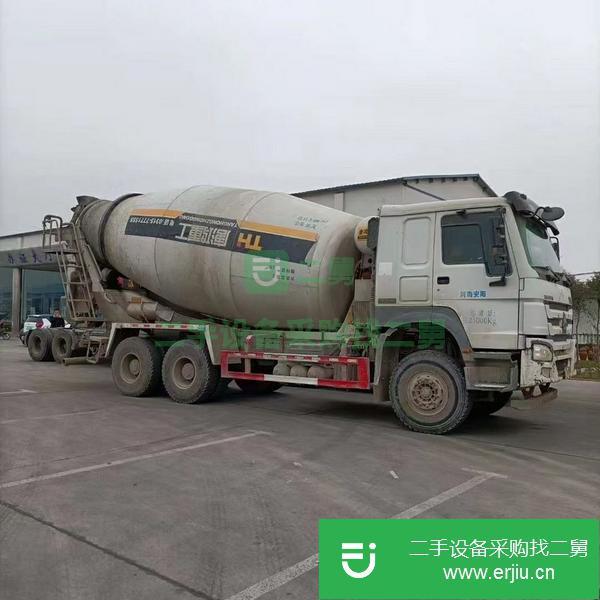 河南出售二手18年國五豪沃大14方攪拌車