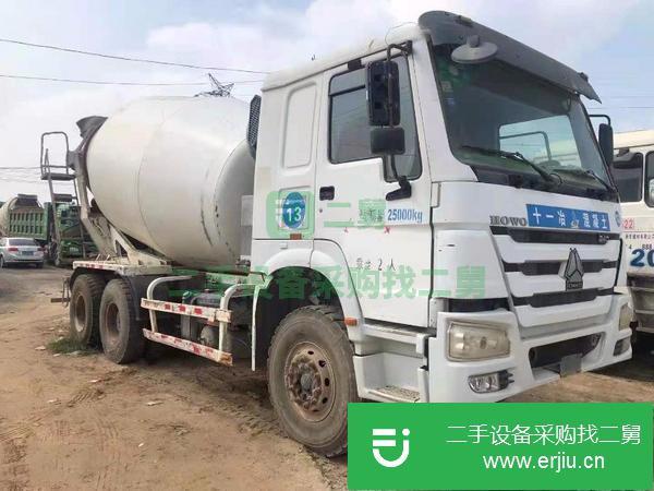 安徽出售二手14年國四豪沃大12方攪拌車,全手續(xù)
