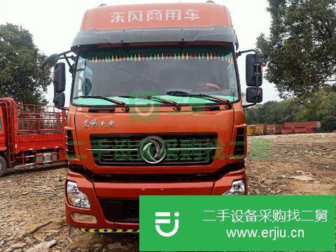 江西出售二手東風天龍350馬力前四后八平板車