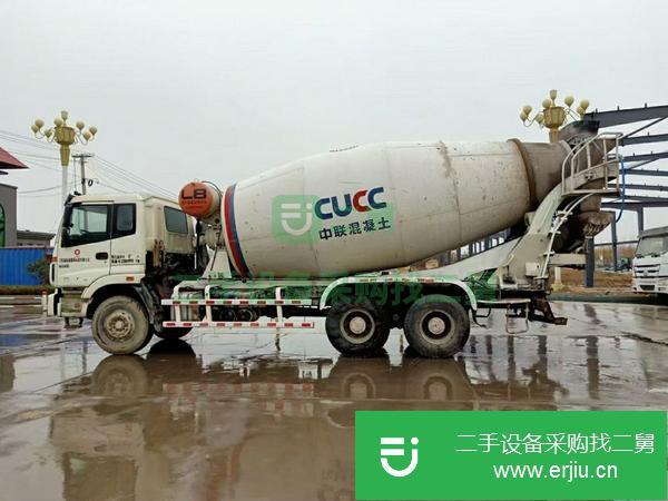 湖南出售二手攪拌車歐曼大14方車長10.51米