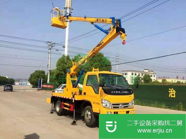江蘇出售二手福田單排13.5米折臂高空作業車