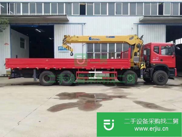 湖北出售二手國六14噸隨車吊玉柴300馬力發動機