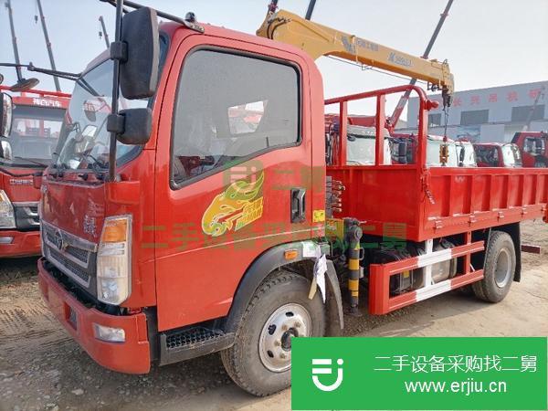 河南出售二手重汽豪曼隨車吊濰柴160馬力