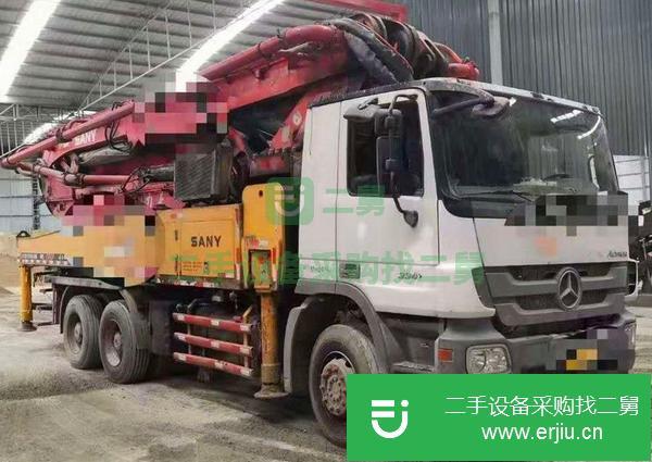 湖南出售二手11年三一奔馳46米泵車