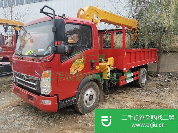 湖南出售二手5噸藍(lán)牌隨車吊上裝5噸4節(jié)臂吊機(jī)