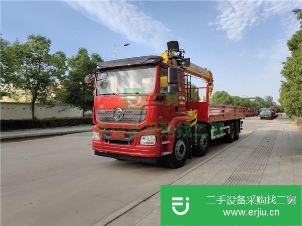 福建出售二手陜汽德龍前四后八徐工12噸雙聯(lián)泵隨車吊
