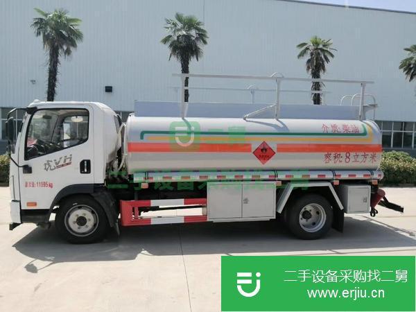 江西出售二手8.09噸油罐車玉柴150馬力軸距3800mm