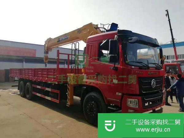 廣東出售二手東風華神后八輪12噸隨車吊國五玉柴240馬力發動機