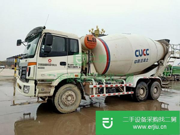 湖南出售二手攪拌車歐曼大14方車長10.51米
