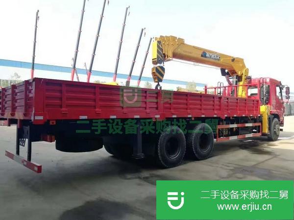 廣東出售二手東風華神后八輪12噸隨車吊國五玉柴240馬力發動機