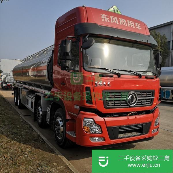 重慶出售二手東風(fēng)天龍前四后八20噸鋁合金油罐車龍擎350馬力9檔變速箱包上戶