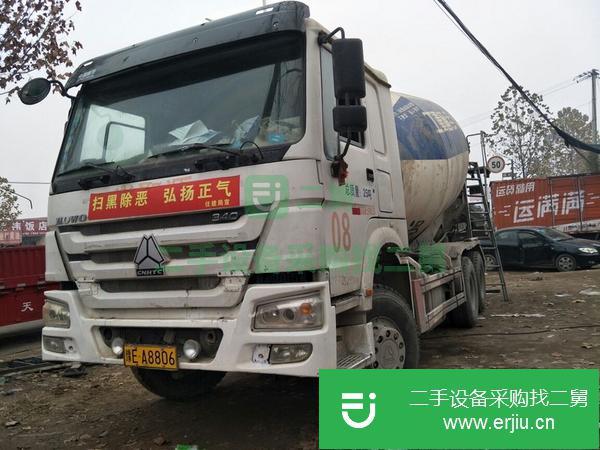 山東出售二手國四豪沃攪拌車
