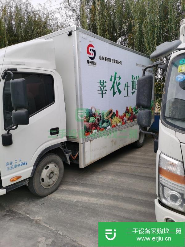 山東出售二手新能源江淮箱式貨車,隨時提檔過戶!