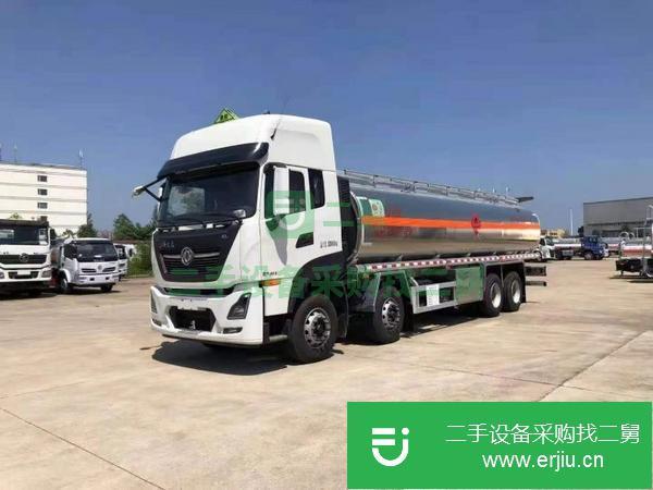 福建出售二手東風天龍前四后八高頂雙臥國六油罐車龍擎350馬力發動機陜齒12檔