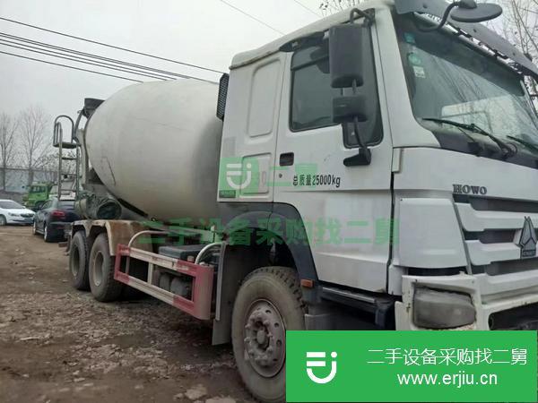 河南出售二手16年豪沃國四排放大14方攪拌車