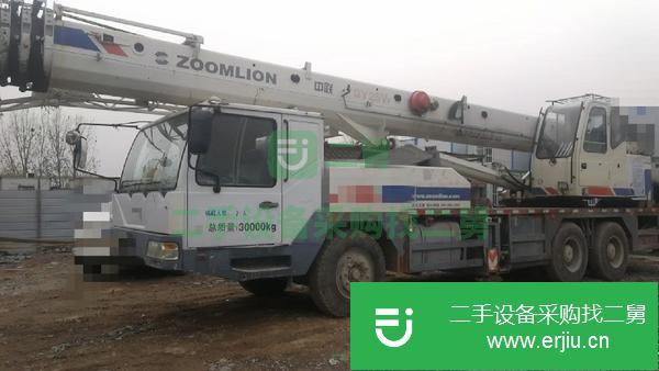 河南出售二手2014年國四中聯25噸汽車吊四節臂