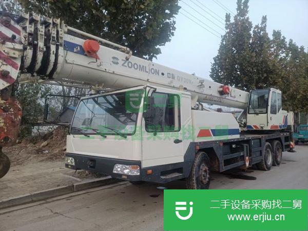河南出售二手13年中聯重科30v5汽車吊手續齊全