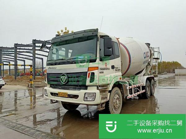 湖南出售二手攪拌車歐曼大14方車長10.51米