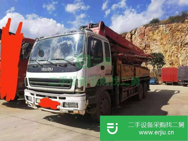 浙江出售二手三一重工37米泵車雙主油泵大排量,工地干活的車,手續齊全包過戶