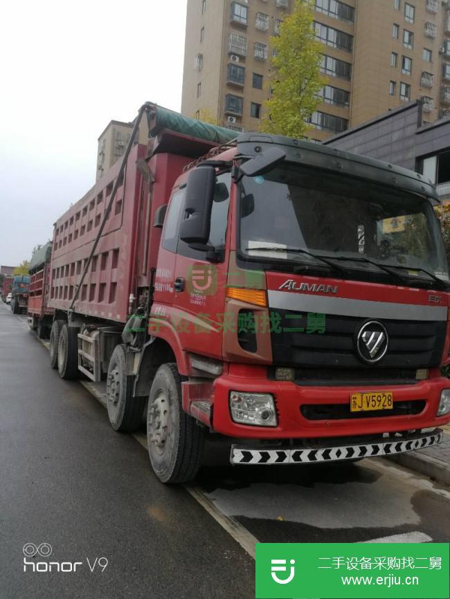 江蘇出售二手福田歐曼前四后八7.6米自卸車