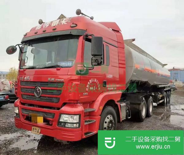 湖北出售二手油罐車375馬力國四可以提檔