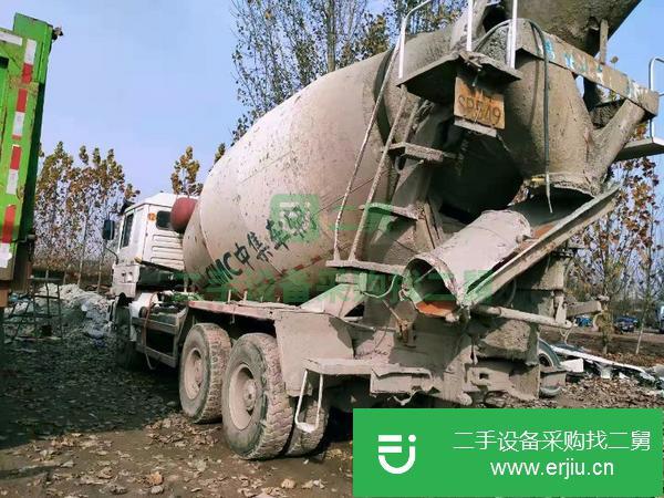 云南出售二手12年德龍國(guó)三大12方攪拌車