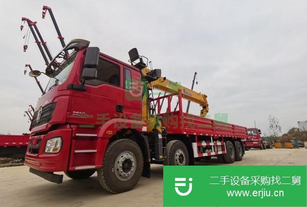 重慶出售二手陜汽德龍前四后八濰柴50馬力隨車吊