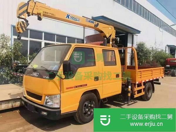 湖北出售二手徐工2噸雙排座藍牌隨車吊